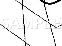 Luggage Compartment Connector Locations Diagram for 1989 Mitsubishi Starion  2.6 L4 GAS