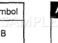 Emission Control System Component Locations Diagram for 1990 Mitsubishi VAN  2.4 L4 GAS