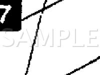 Tailgate Wiring Harness Connector Locations Diagram for 1999 Mitsubishi Montero Sport  3.5 V6 GAS