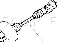 Drive Shaft Components Diagram for 2001 Mazda Protege  1.6 L4 GAS