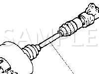 Drive Shaft Components Diagram for 2003 Mazda Protege DX 2.0 L4 GAS
