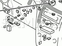 Instrument Panel Components Diagram for 2008 Mazda 6 I 2.3 L4 GAS