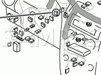 Instrument Panel Components Diagram for 2008 Mazda 6 I 2.3 L4 GAS