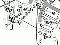 Instrument Panel Components Diagram for 2008 Mazda 6 I 2.3 L4 GAS