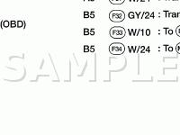 Engine Control Harness Components Diagram for 2001 Nissan Altima  2.4 L4 GAS