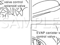 Engine And Emission Control Components Diagram for 2001 Nissan Maxima  3.0 V6 GAS