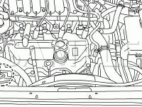 Engine Compartment Diagram for 2001 Nissan Quest  3.3 V6 GAS