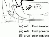 Front Door Harness Diagram for 2001 Nissan Quest  3.3 V6 GAS