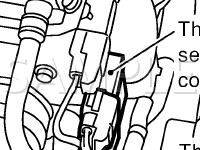 Engine Compartment Components Diagram for 2001 Nissan Sentra  2.0 L4 GAS
