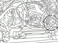 Engine Compartment Diagram for 2002 Nissan Xterra  3.3 V6 GAS