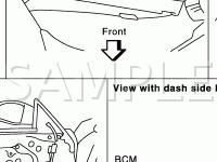 Power Window System Components Diagram for 2003 Nissan 350Z  3.5 V6 GAS