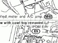 Component Locations Diagram for 2003 Nissan 350Z  3.5 V6 GAS
