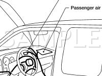 Supplemental Restraint System Components Diagram for 2003 Nissan Frontier  2.4 L4 GAS