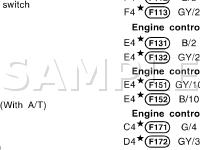 Engine Control Harness Diagram for 2003 Nissan Maxima  3.5 V6 GAS