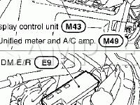 Component Parts And Harness Connector Locations Diagram for 2003 Nissan Murano  3.5 V6 GAS