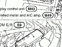 Component Parts And Harness Connector Locations Diagram for 2003 Nissan Murano  3.5 V6 GAS