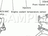 Engine And Emission Control Components Diagram for 2003 Nissan Xterra  2.4 L4 GAS