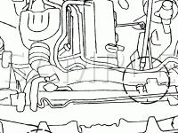 Engine Compartment Components Diagram for 2003 Nissan Xterra  2.4 L4 GAS