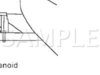 Shift Lock System Components Diagram for 2004 Nissan Sentra SE-R Spec V 2.5 L4 GAS