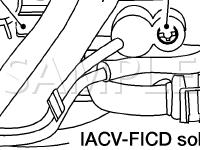 IACV-FICD Solenoid Valve Diagram for 2004 Nissan Xterra  3.3 V6 GAS