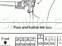 Front Wiper And Washer System Diagram for 2005 Nissan Titan LE 5.6 V8 GAS