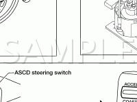 Steering Column Component Location Diagram for 2006 Nissan Armada LE 5.6 V8 GAS