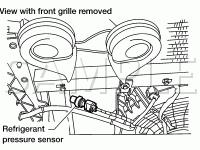 Front End Component Location Diagram for 2006 Nissan Armada SE OFF-ROAD 5.6 V8 GAS