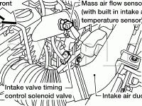 Engine Compartment Diagram for 2006 Nissan Frontier XE 2.5 L4 GAS