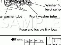 Front Wiper And Washer System Diagram for 2006 Nissan Quest S 3.5 V6 GAS