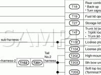 Rear Body Components Diagram for 2007 Nissan 350Z Enthusiast 3.5 V6 GAS
