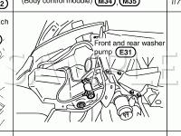 Wash/Wiper Components Diagram for 2007 Nissan Murano SL 3.5 V6 GAS