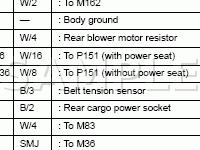 Body Grounds and Connectors Diagram for 2007 Nissan Pathfinder S 4.0 V6 GAS