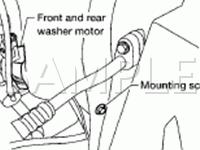 Windshield Wiper/Washer Components Diagram for 2007 Nissan Titan LE 5.6 V8 FLEX