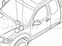 Body Components Diagram for 2008 Nissan Frontier LE 4.0 V6 GAS