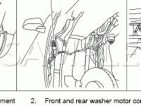 Windshield Washer Components Diagram for 2008 Nissan Pathfinder SE OFF-ROAD 4.0 V6 GAS