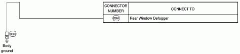 Defogger Components Diagram for 2008 Nissan Pathfinder SE 5.6 V8 GAS