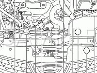 Engine Compartment Diagram for 2008 Nissan Rogue S 2.5 L4 GAS