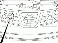 Engine Compartment Diagram for 2008 Nissan Rogue S 2.5 L4 GAS