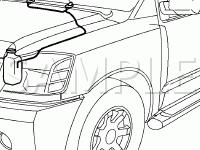 Windshield Washer Components Diagram for 2008 Nissan Titan XE 5.6 V8 FLEX