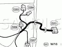 Door Grounds and Connectors Diagram for 2008 Nissan Titan LE 5.6 V8 FLEX
