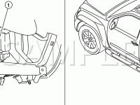 Wiper/Washer Components Diagram for 2008 Nissan Xterra OFF-ROAD 4.0 V6 GAS