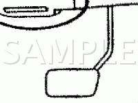 Passenger Compartment Component Locations Diagram for 1990 Nissan Axxess  2.4 L4 GAS