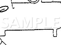 RH Side Engine Component Locations Diagram for 1990 Nissan Axxess  2.4 L4 GAS