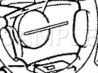 Supplemental Restraint System Component Locations Diagram for 1989 Nissan Pulsar NX XE 1.6 L4 GAS