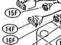 ECCS Harness Connector Locations  Diagram for 1989 Nissan Pulsar NX SE 1.8 L4 GAS