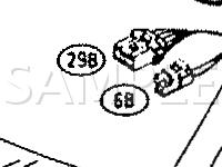 Body Harness Connector Locations Diagram for 1990 Nissan Pulsar NX XE 1.6 L4 GAS