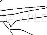 Back Door Harness Connector Locations Diagram for 1990 Nissan Pulsar NX  1.6 L4 GAS