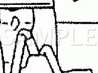 Automatic Transmission Shift Lock System Component Locations Diagram for 1990 Nissan Stanza  2.4 L4 GAS