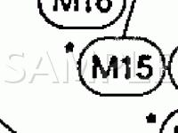 Engine Compartment Connectors Diagram for 1996 Nissan Pickup XE 2.4 L4 GAS