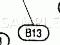 2 Seater Body Connectors Diagram for 1995 Nissan 300ZX  3.0 V6 GAS
